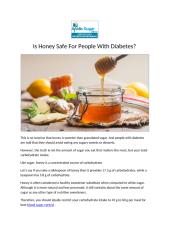 Is Honey Safe For People With Diabetes.pdf
