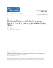 The Effect of Augmented Reality Treatment on Learning Cognitive.pdf