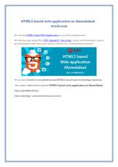 HTML5 based web application.docx
