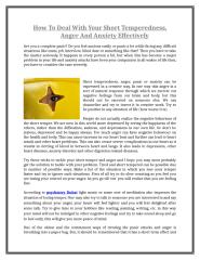 How To Deal With Your Short Temperedness, Anger And Anxiety Effectively.doc