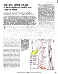 geological setting and age of australopithecus sediba from southern africa.pdf