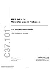 IEEE C37.101-2006 IEEE guide for Generator ground protection.PDF